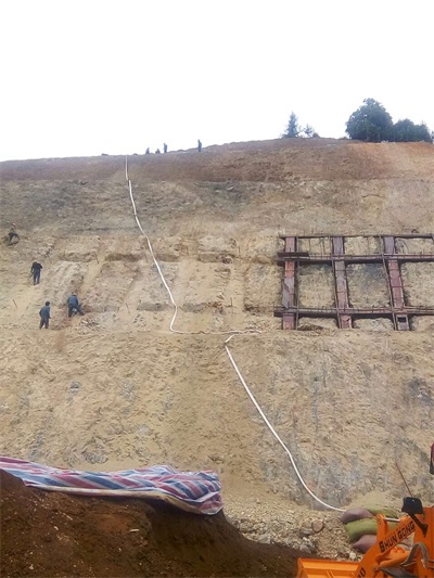 high slope working site