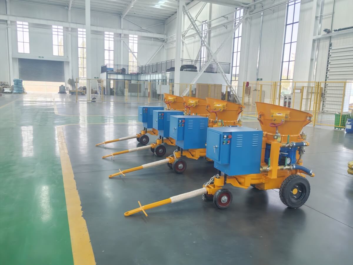 shotcrete machine for canal repair works