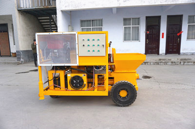 concrete mixer pump with electric motor