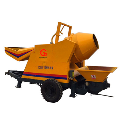 diesel mobile concrete mixer with pump