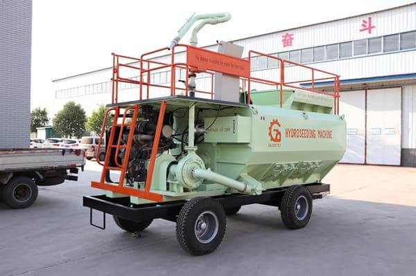 8m3 8000L 2000gallon hydroseeder with wheels