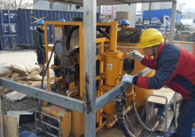 mixing and pumping bentonite grout machine from gaodetec