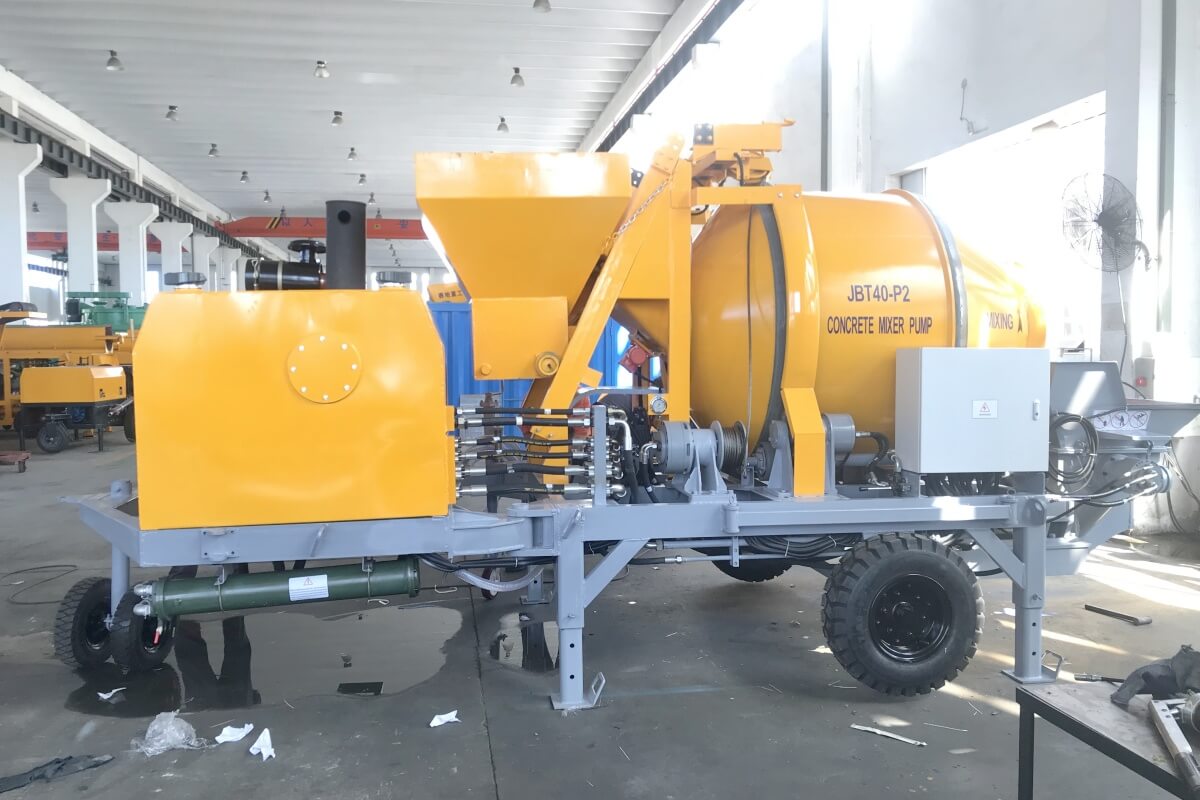 Saudi Arabia concrete mixer with pump