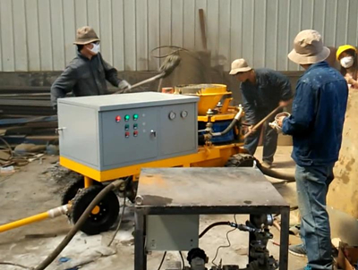 shotcrete machine customer