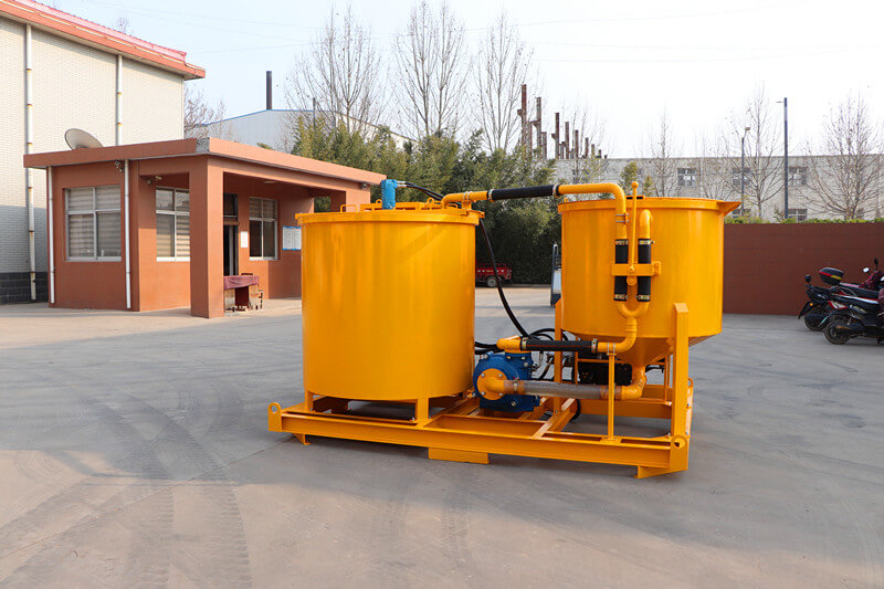 grout mixer with agitator