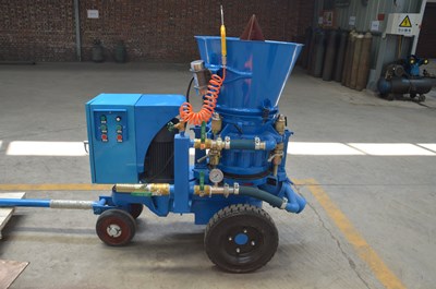 refractory gunning machine for boiler chimney