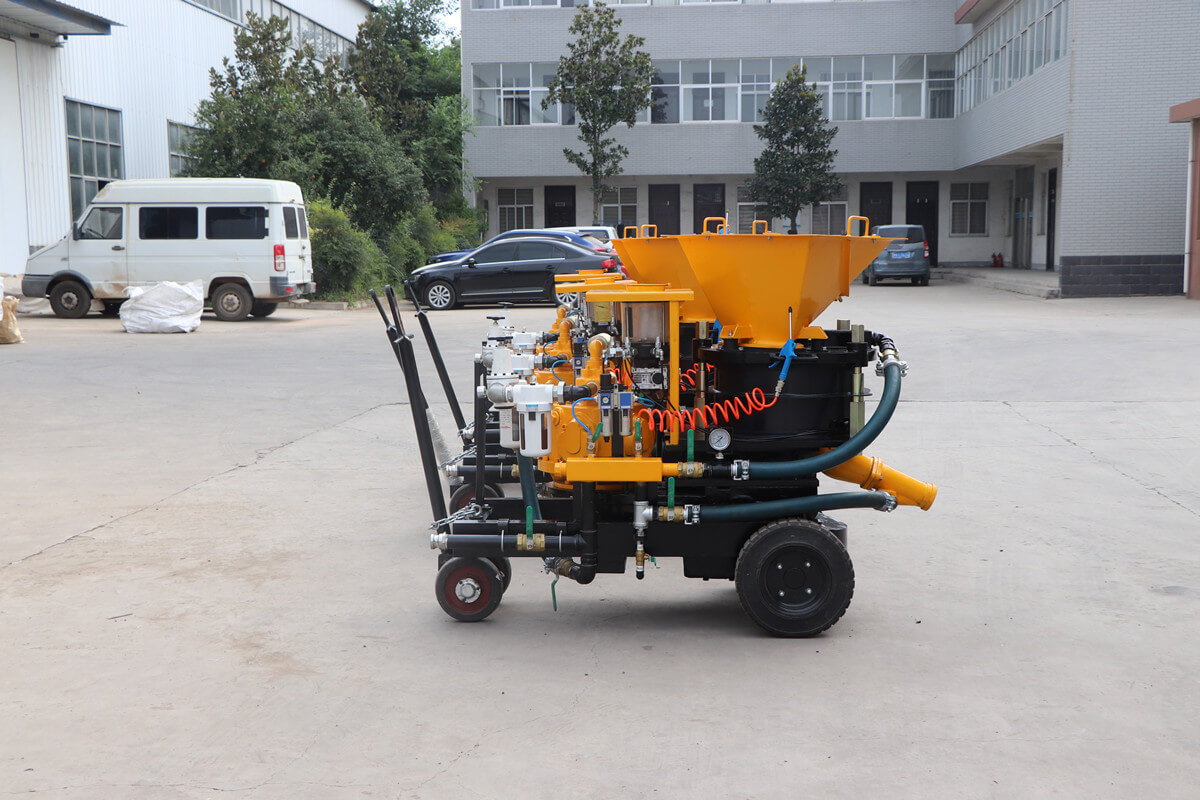 dry and wet mix shotcrete machine