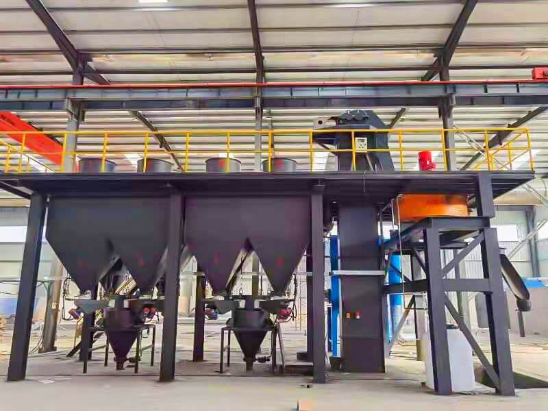 mixing brick machine production line