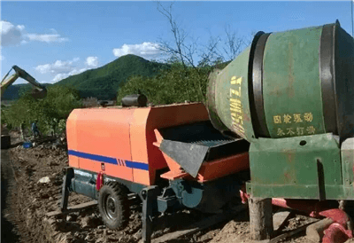 concrete mixer machine application