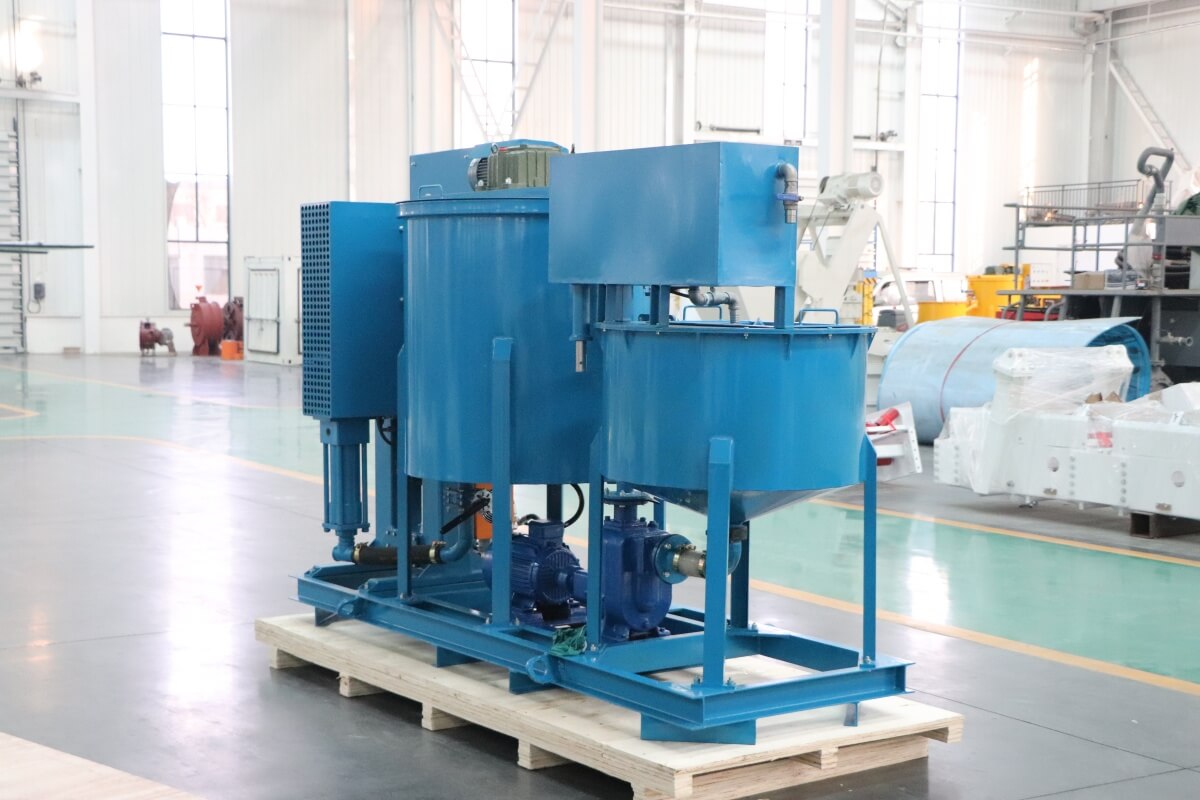 compact grout mixer with pump