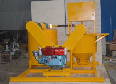 diesel engine drive high shear grout mixer and agitator