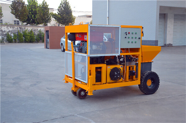 small concrete pump for concrete slab