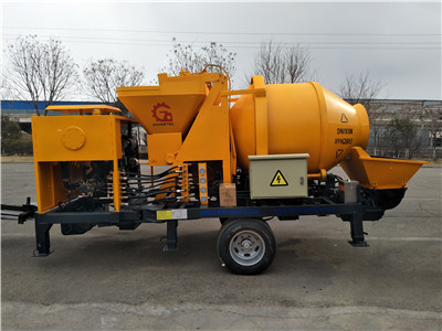 High quality mobile concrete mixer with pump
