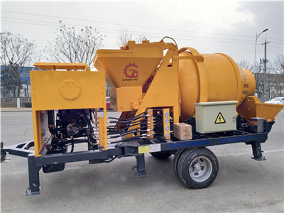 Concrete mixer with pump for sale