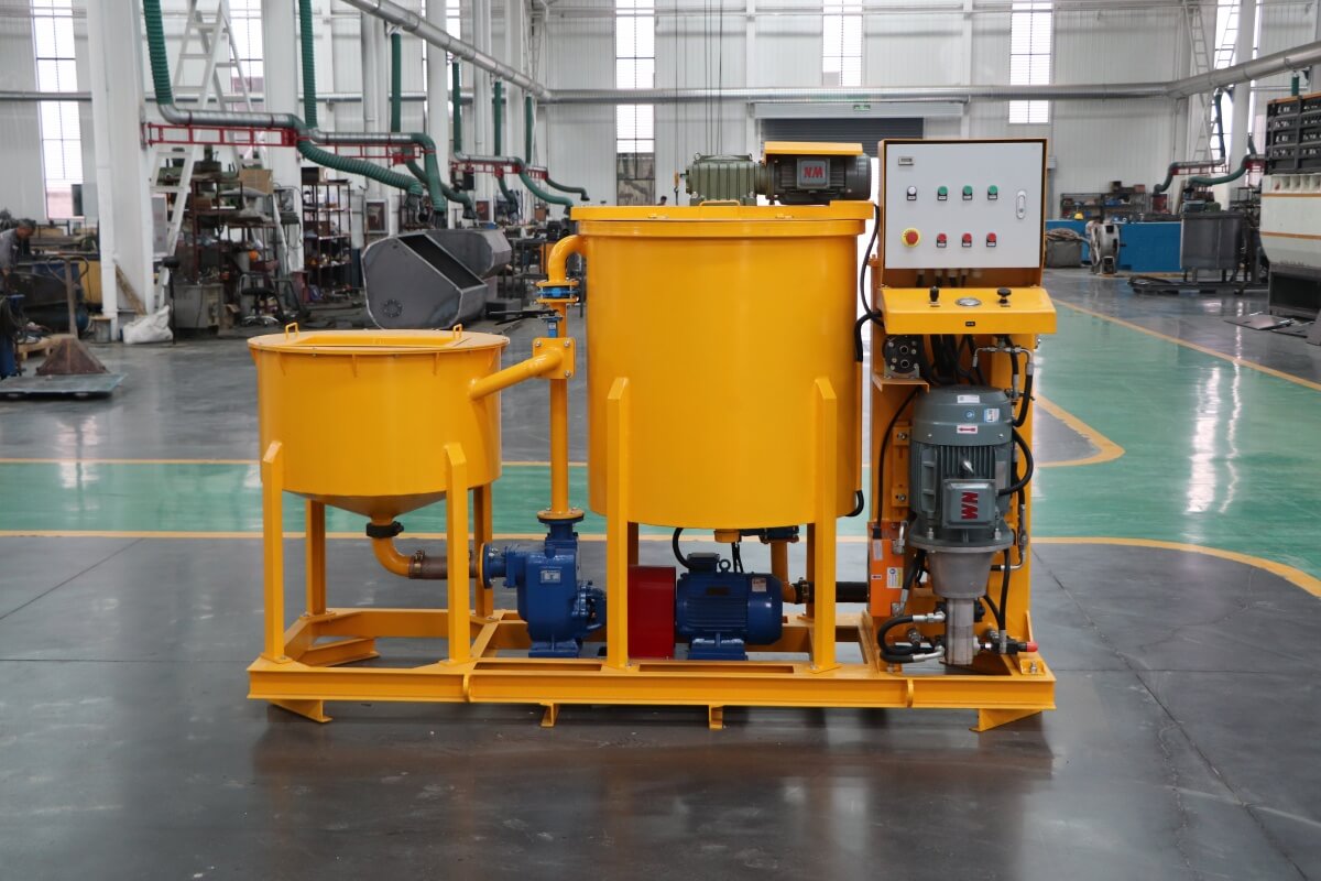 Grouting station for foundation repair