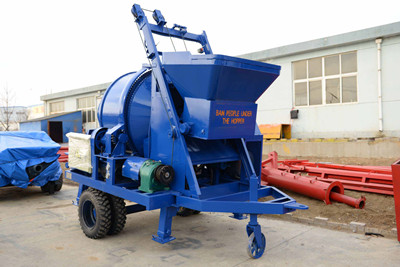 concrete pump with mixer