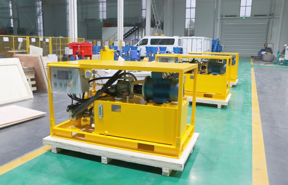 Dual-cylinder piston grouting pump