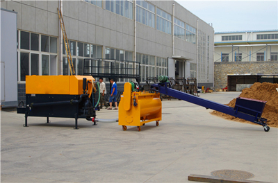 Foam concrete hollow interlock block machine