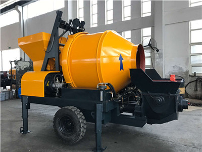 mobile concrete mixer with pump