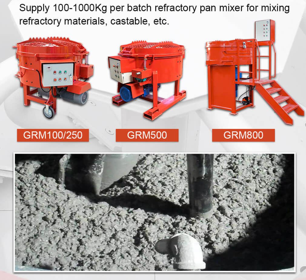 refractory castable mixing machine
