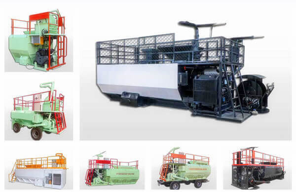 hydroseeder equipment for highway slope protection