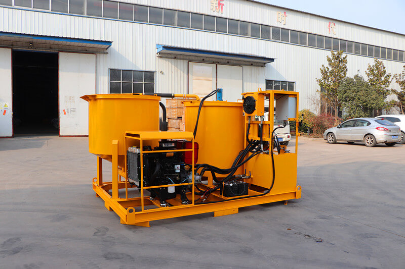 grout agitator with mixer