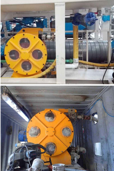 peristaltic concrete hose pump