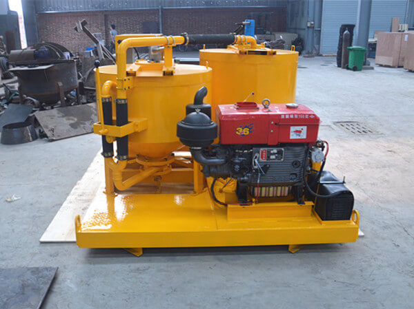 skid type electrical driven grout pump plant for micro pilling