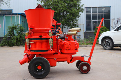 refractory gunning machine for concrete layer