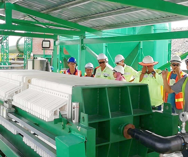 Filter Press for Mine tailings treatment 