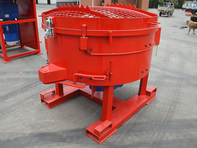 250kg mobile refractory pan mixer for sale