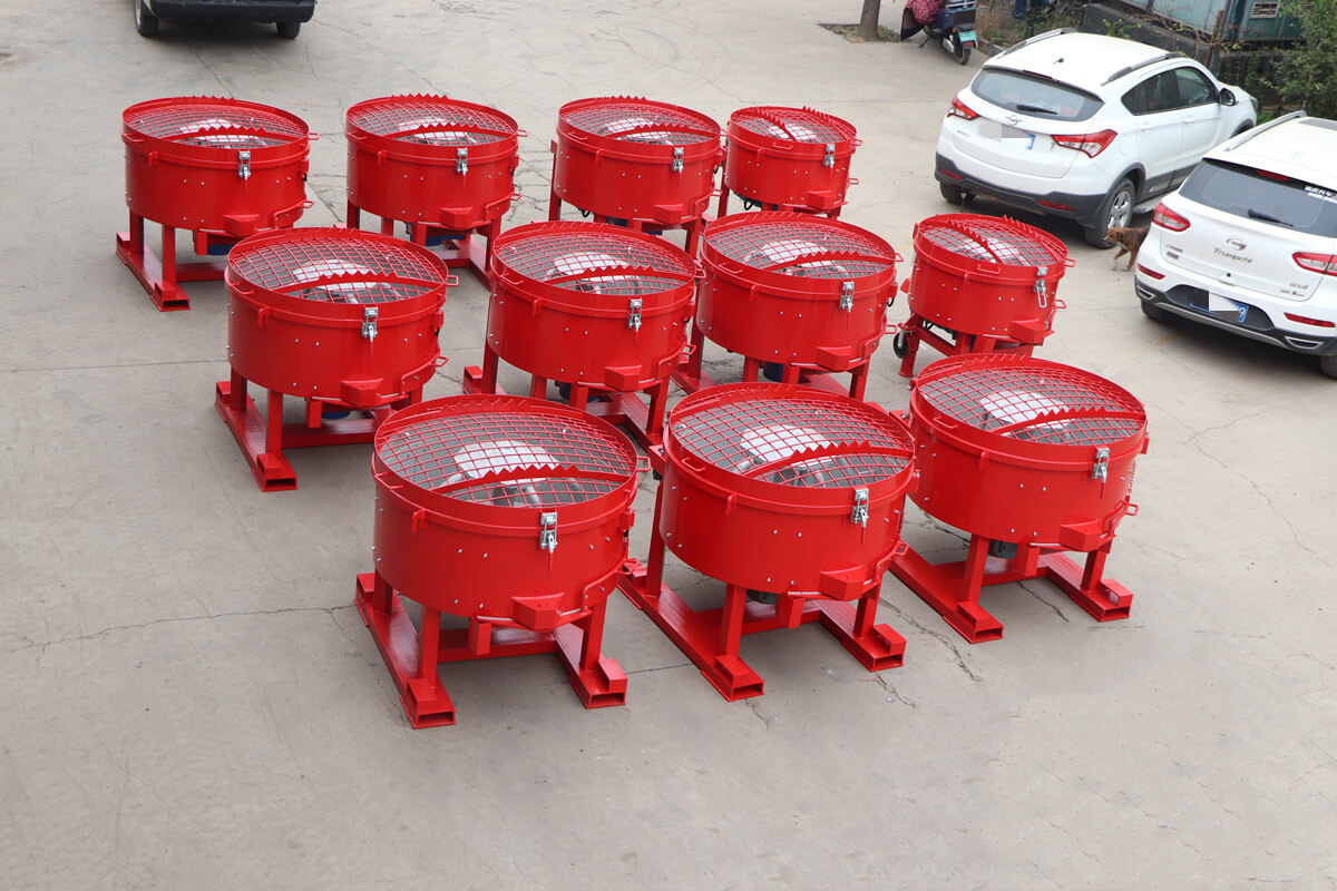 refractory pan mixer for steel, coke and glass industries