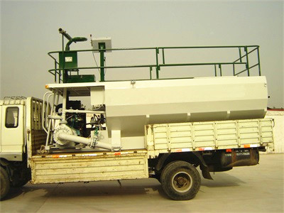 soil spraying machine for river protection