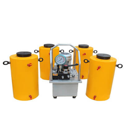1000 ton double acting hydraulic cylinder with electric pump
