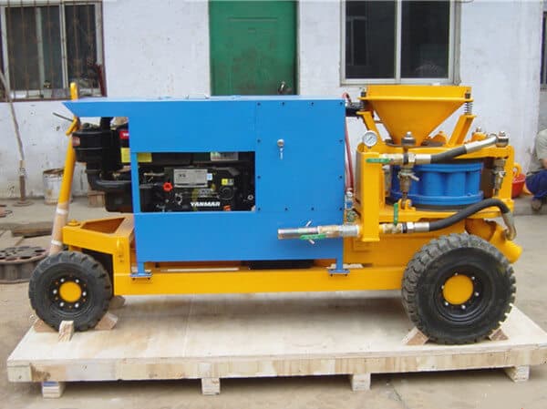 diesel wet concrete spraying machine