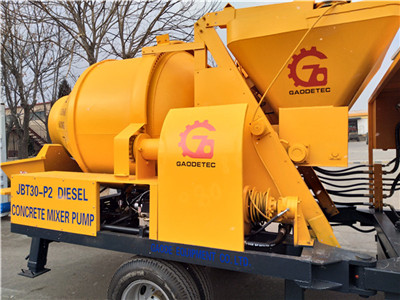 concrete mixer with pump