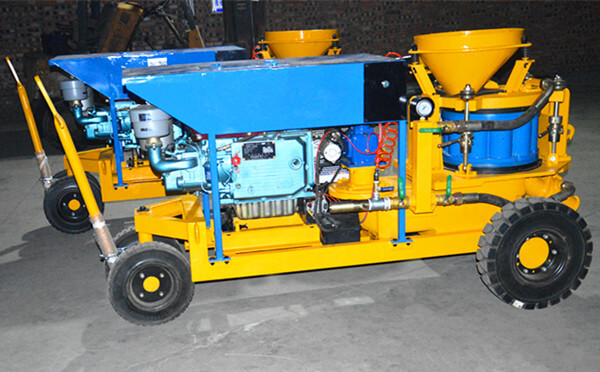 diesel concrete spraying machine manufacturer