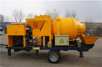 diesel concrete mixer with pump