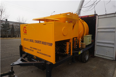 concrete mixer with pump manufacture