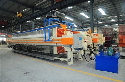 filter equipment to treat the paper pulp sludge