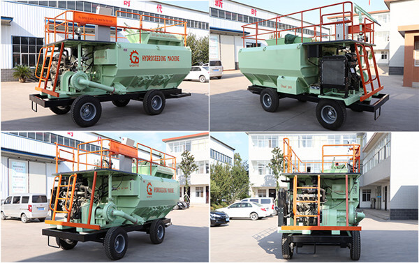 hydroseeder slope greening machine