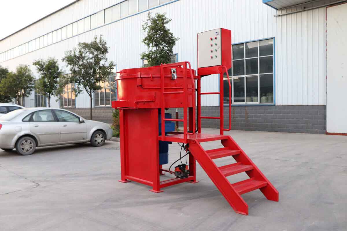 800kg mixing castable refractory pan mixer
