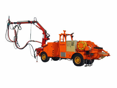 robotic shotcrete pump with spraying arm for sale