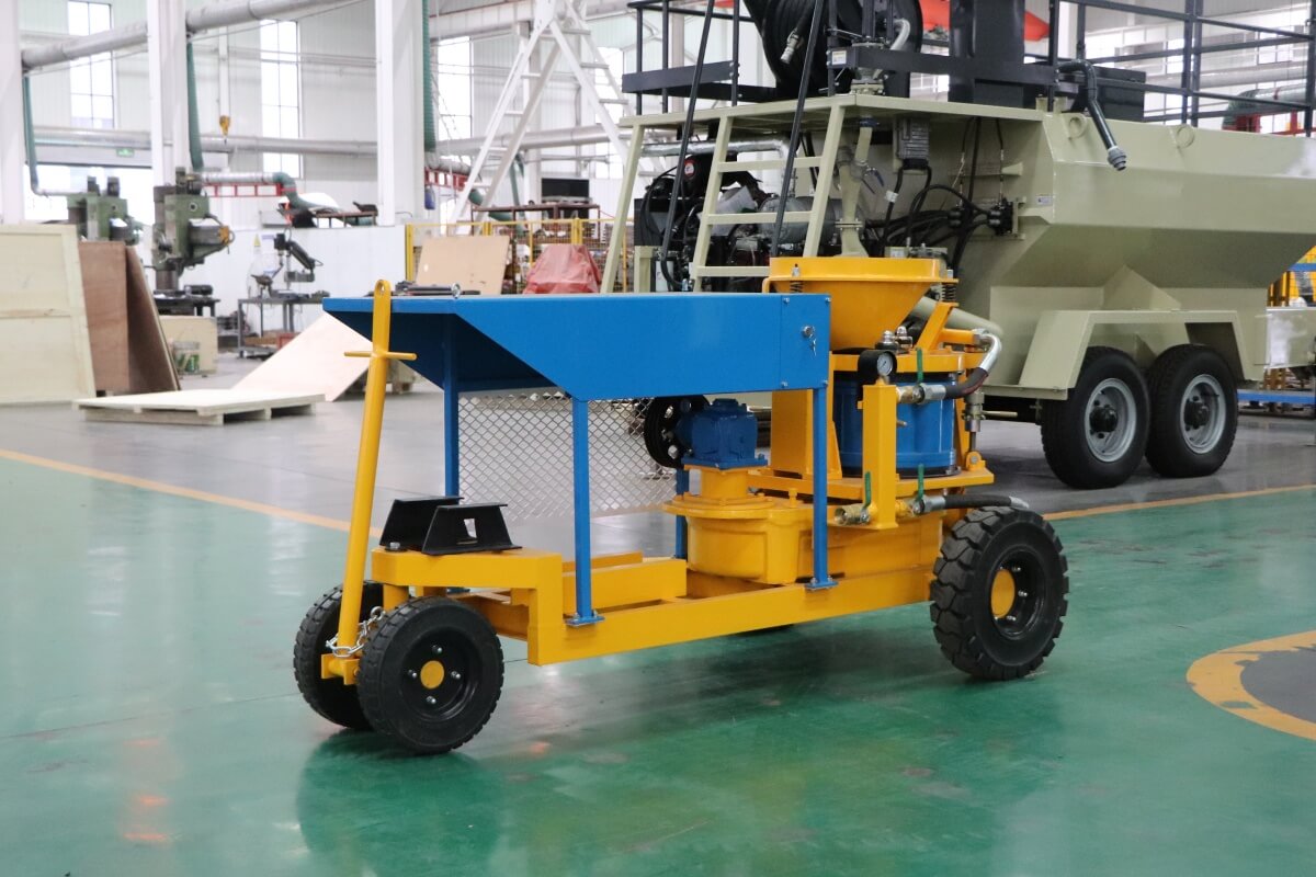 shotcrete machine without diesel engine