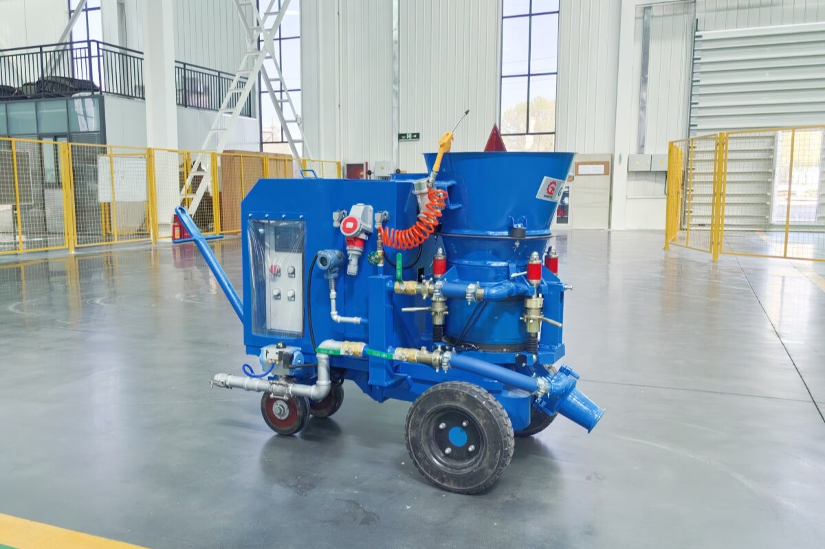 refractory gunning machine for insulation work