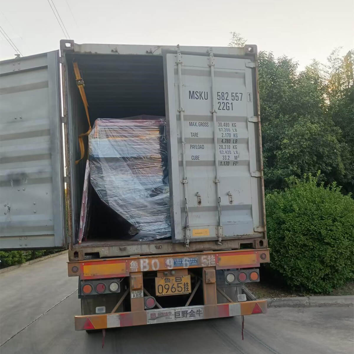 mid-size hydroseeder shipment