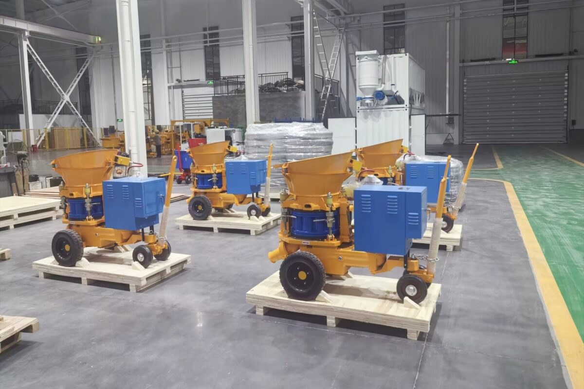 shotcrete equipment for gunning tunnels
