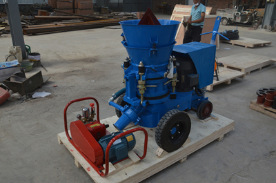 Blue color refractory gunning machine