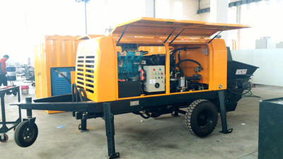 Energy saving stationary concrete pump