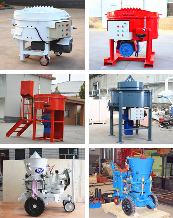 Refractory mixer and gunning machine for sale